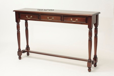 Code: WLL 133-M Name: Hall Table Size: W=135 x D=35 x H=90 cm Wood: Solid Mahogany wood.﻿